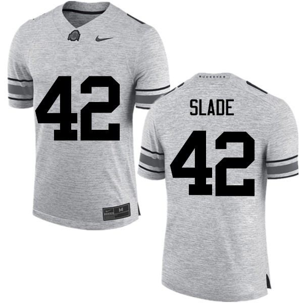 Ohio State Buckeyes #42 Darius Slade Men Football Jersey Gray
